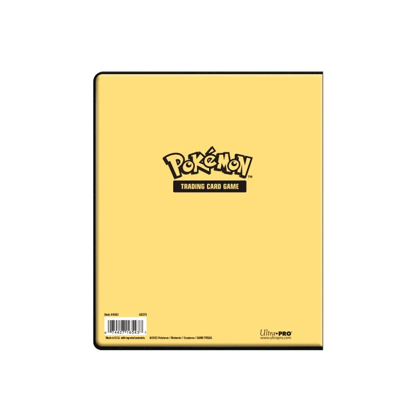 Ultra Pro - Pikachu 4-Pocket Portfolio for Pokemon (80 double-sleeved cards + 4 oversized cards)